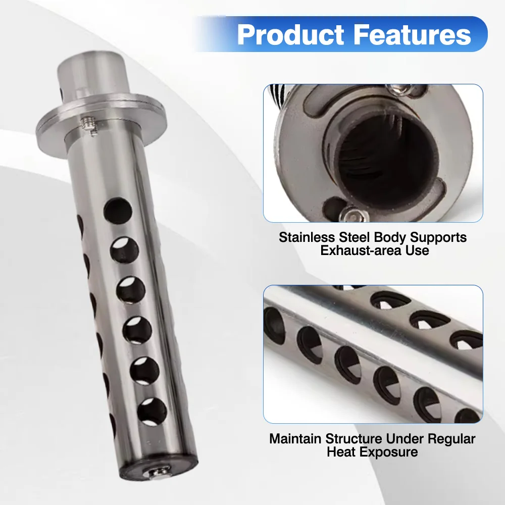 

48 mm 1.89 in Universal Motorcycle Exhaust DB Killer Insert Exhaust System Rotating Adjustable Stainless Steel Motorcycle Parts