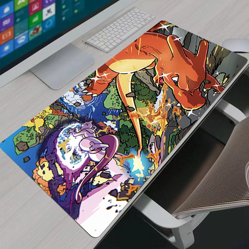 Mouse Pad Pokemon Pikachu Gaming Large Dywan Gamer Keyboard Desk Mat Table durable Carpet Mousepad XXL 900x400 For Computer