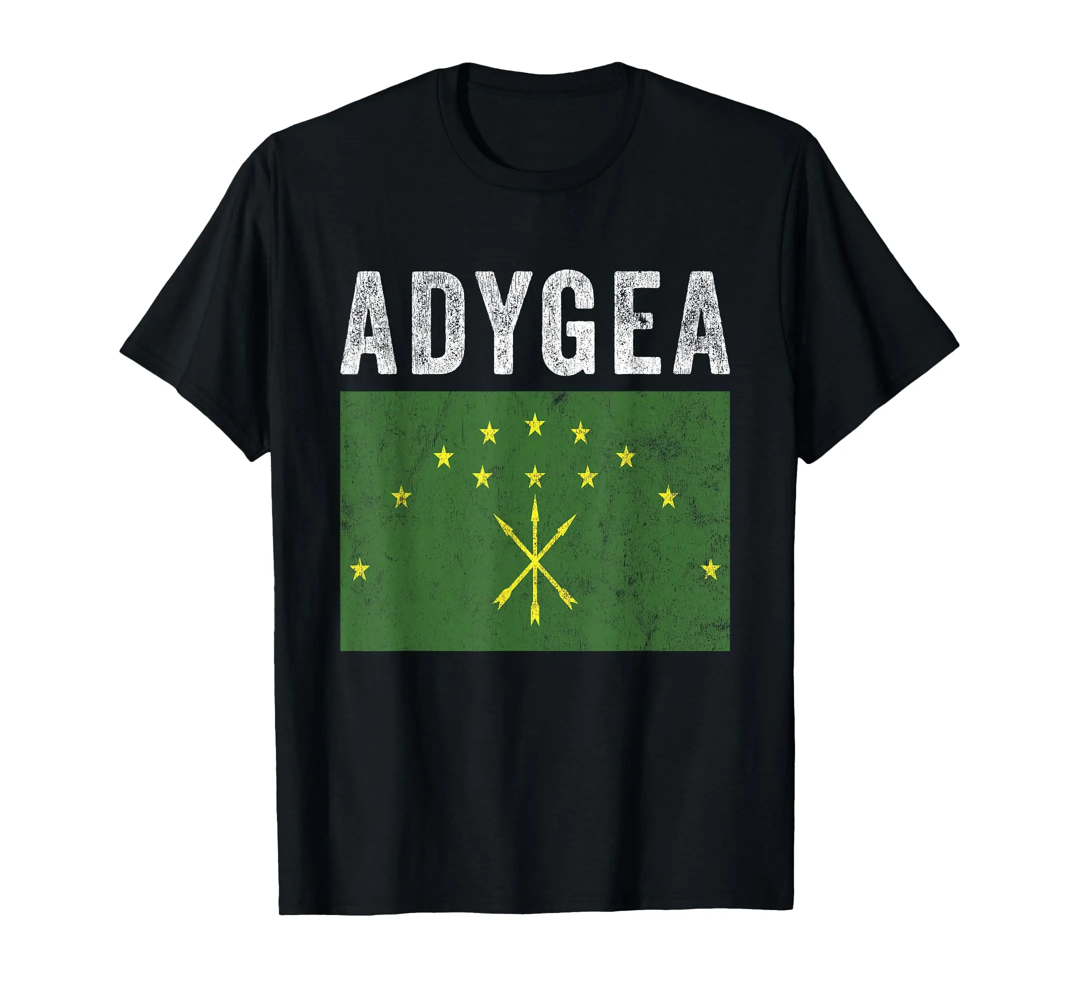 100% Cotton Adygea Flag Distressed Men Women Kids Circassian Flag T-Shirt MEN WOMEN UNISEX T Shirts Size S-6XL