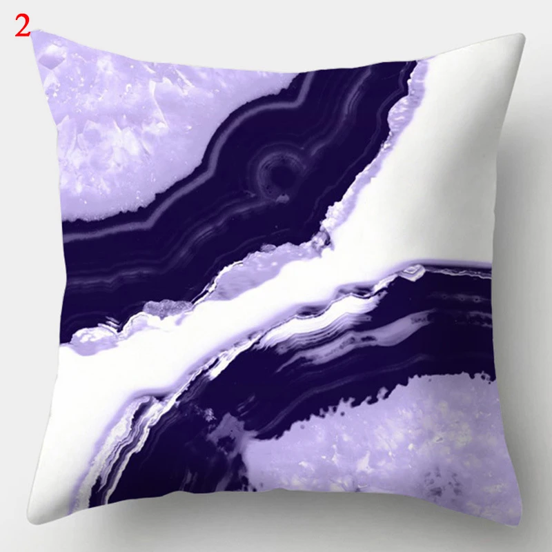 Purple Geometric Pillowcase Decorative Cushion Cover Pillowcase Home Sofa Decor Square Pillowcase Moda
