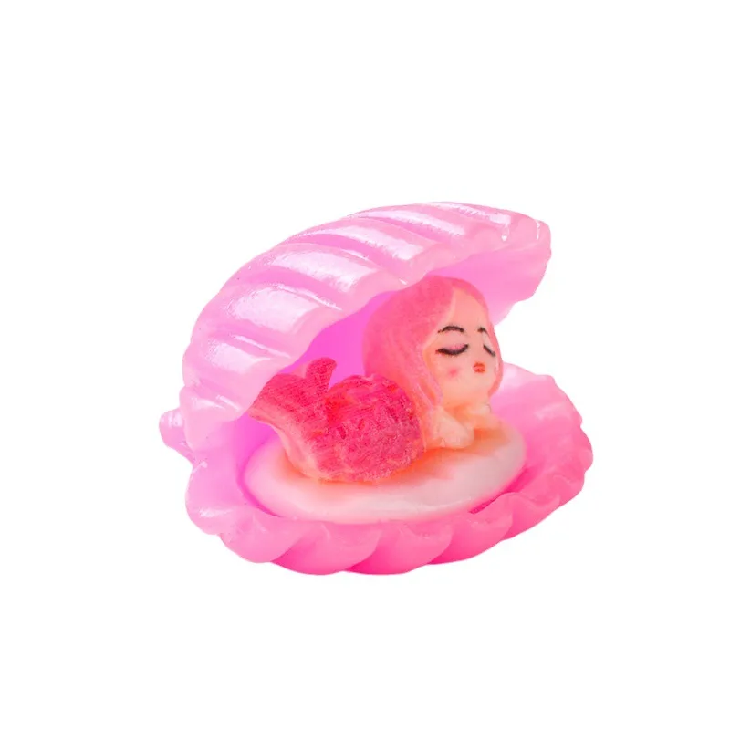 新しい可愛い樹脂製漫画風パールシェル人魚シリーズフラットバックスクラップブッキングDIYジュエリークラフトデコレーションアクセサリー