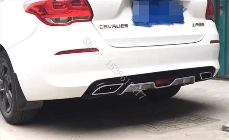 For Chevrolet Cavalier 2016 2017~2019 ABS rear bumper dual exhaust rear surround spoiler rear lip deflector Car Accessories