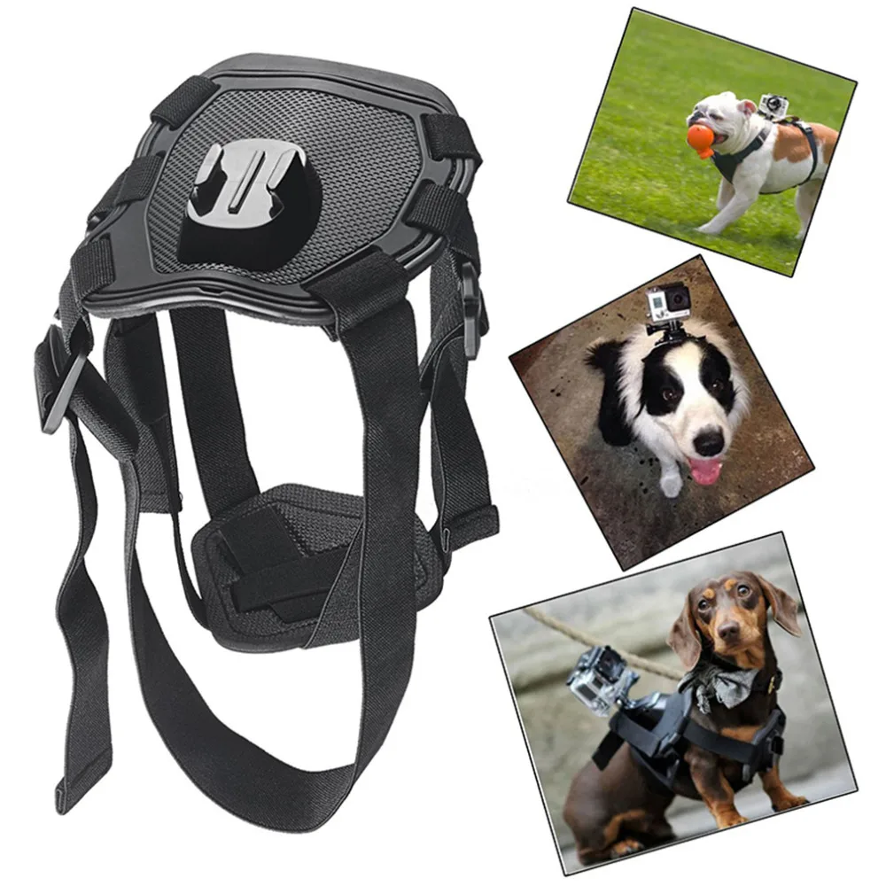 Correa ajustable para Gopro hero11, 10, 9, 8, 7, arnés para perro, cinturón de pecho, soporte de montaje para cámara deportiva, correa de hombro para perro