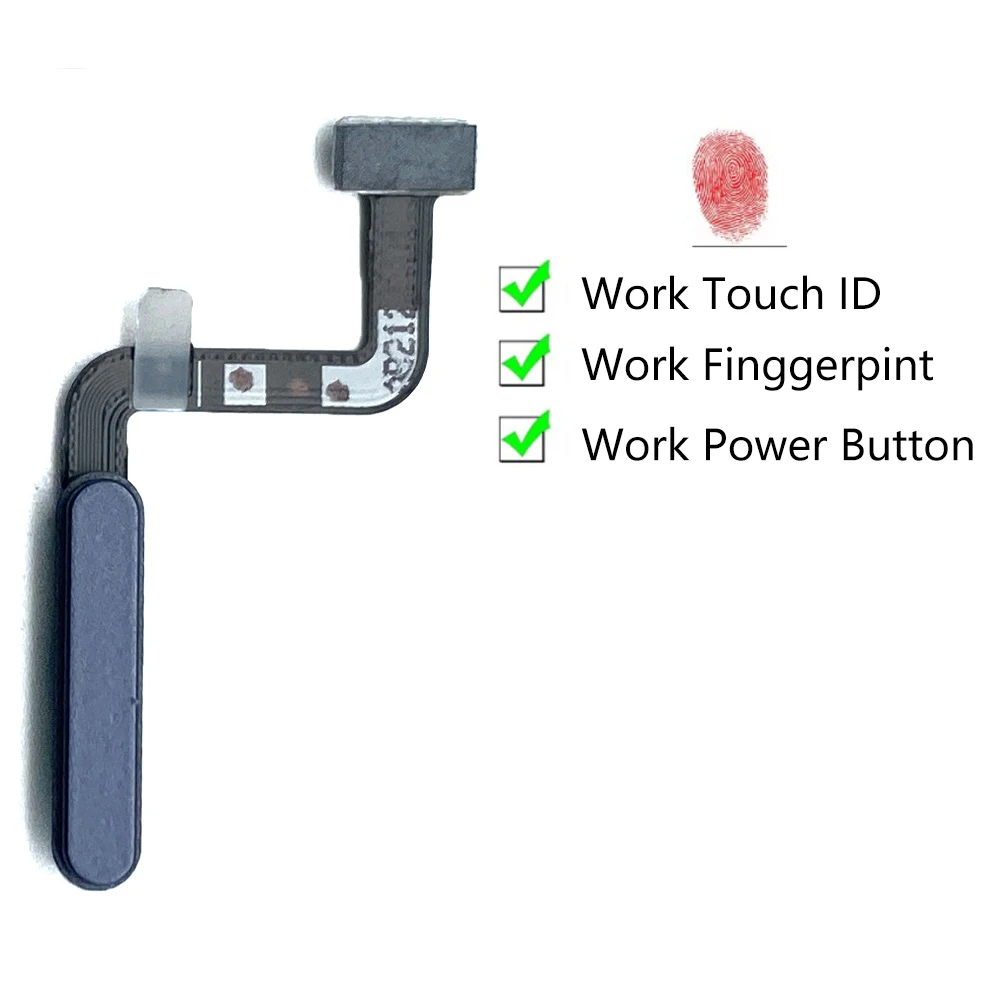 New Fingerprint Menu Recognition Sensor With Volume Button Power Switch On Off Button Flex Cables For Samsung A32 5G A326B