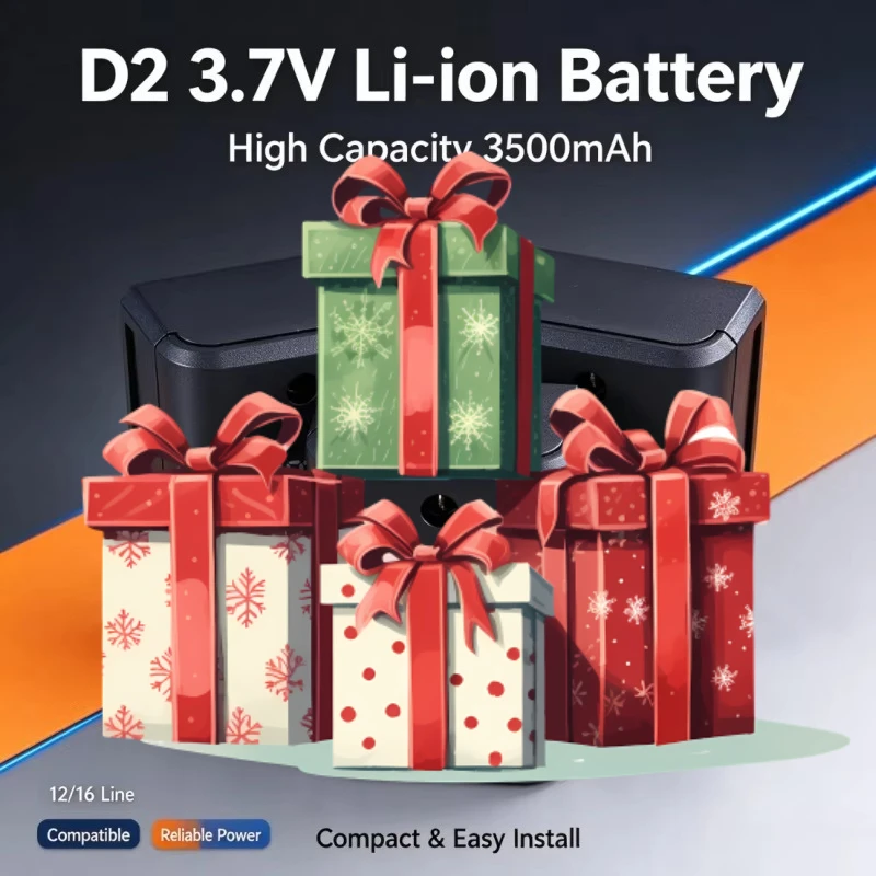 Lpega D2 3.7V 3500mAh High Capacity Rechargeable Battery Upgrade for 3D 4D 12/16 Line Self-Leveling Laser Level