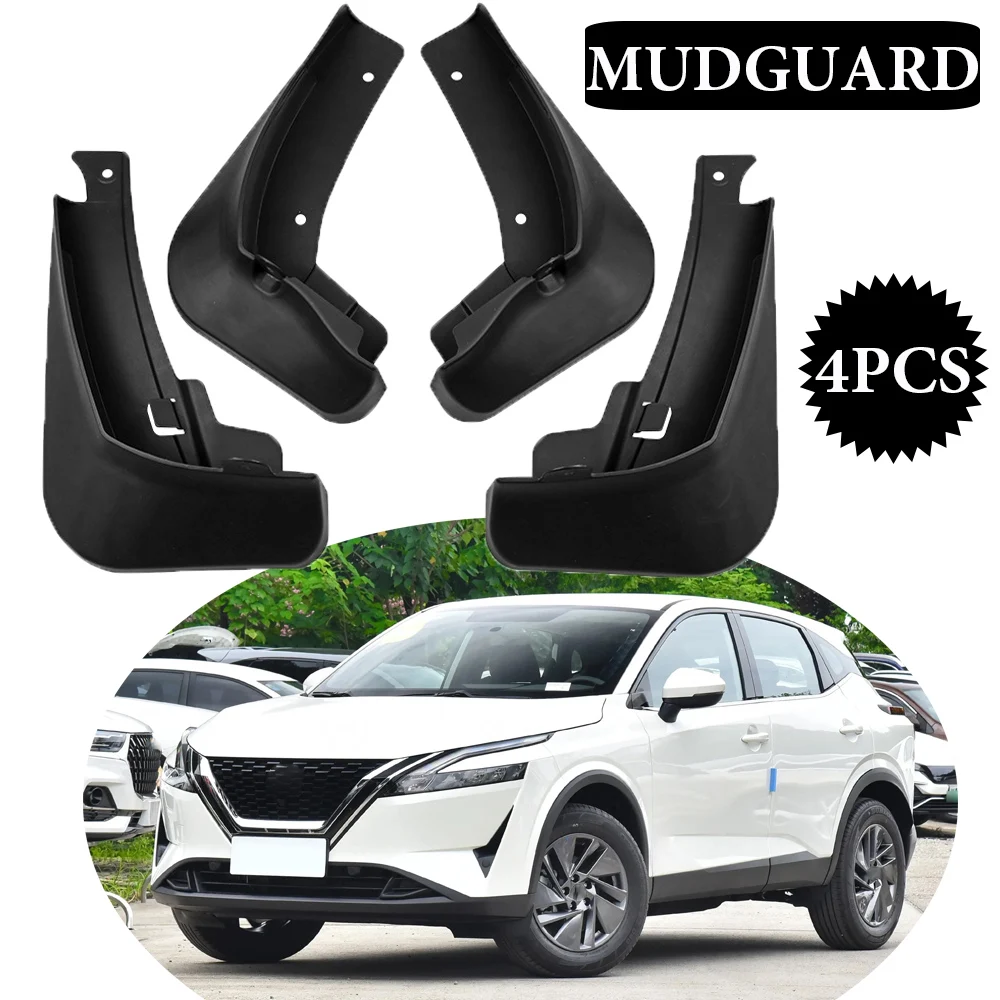 New upgrade For Nissan Qashqai 2023- Mudflaps Splash Guards Mud Flap Mudguards Fender Front Rear Molded Car Mud Flaps