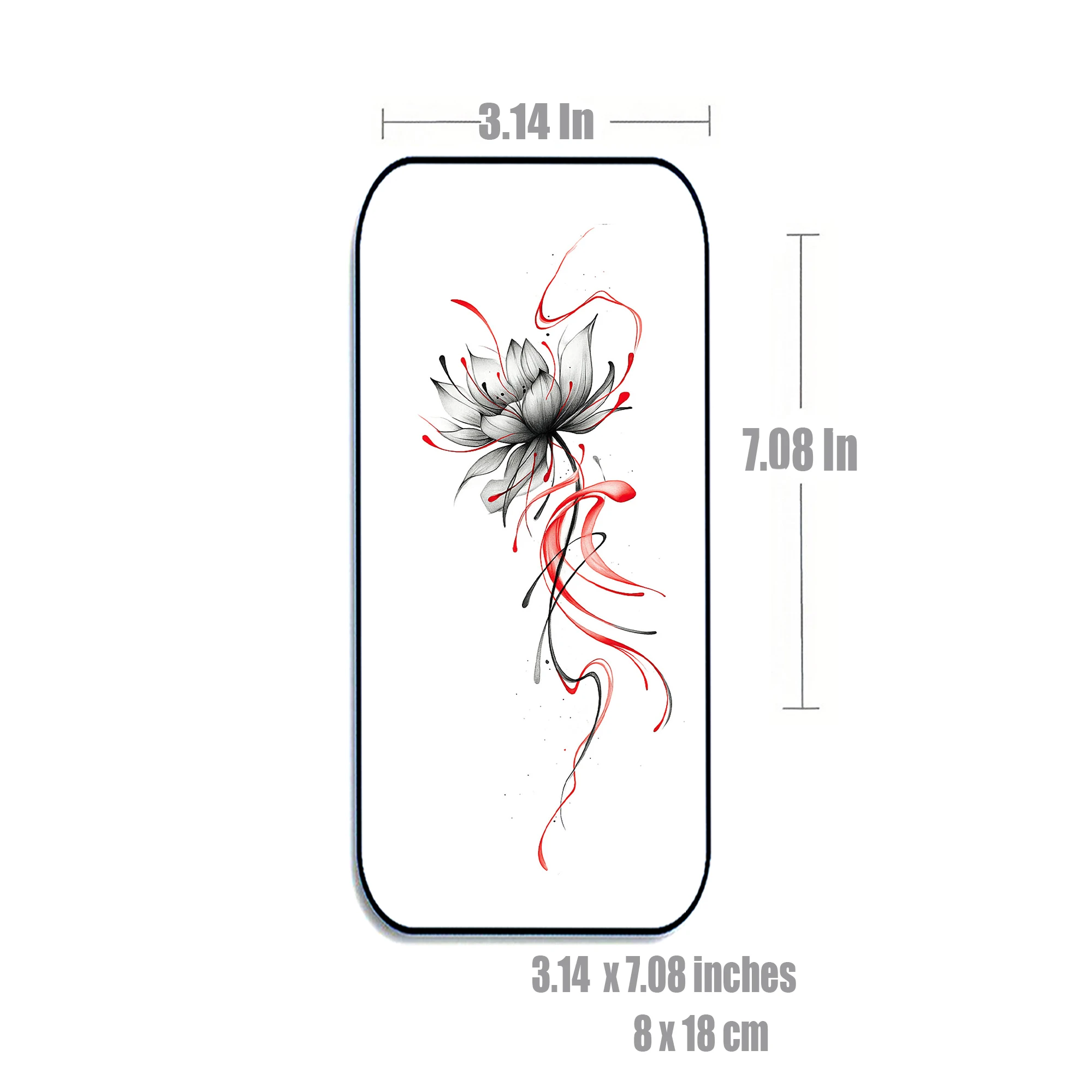 INKARTLINK ملصقات الوشم المؤقت مقاوم للماء الطباعة الملونة الفن نمط المؤقتة الوشم لوازم الحفلات ملصقات DIY