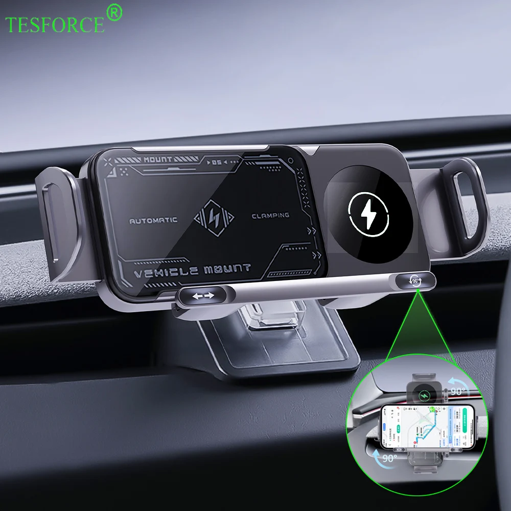 For Tesla Model Y Juniper 2025 Car Magnetic Phone Holder Model 3/Y Universal Air Vent Mount Bracket Stand 360 Degree Rotatable