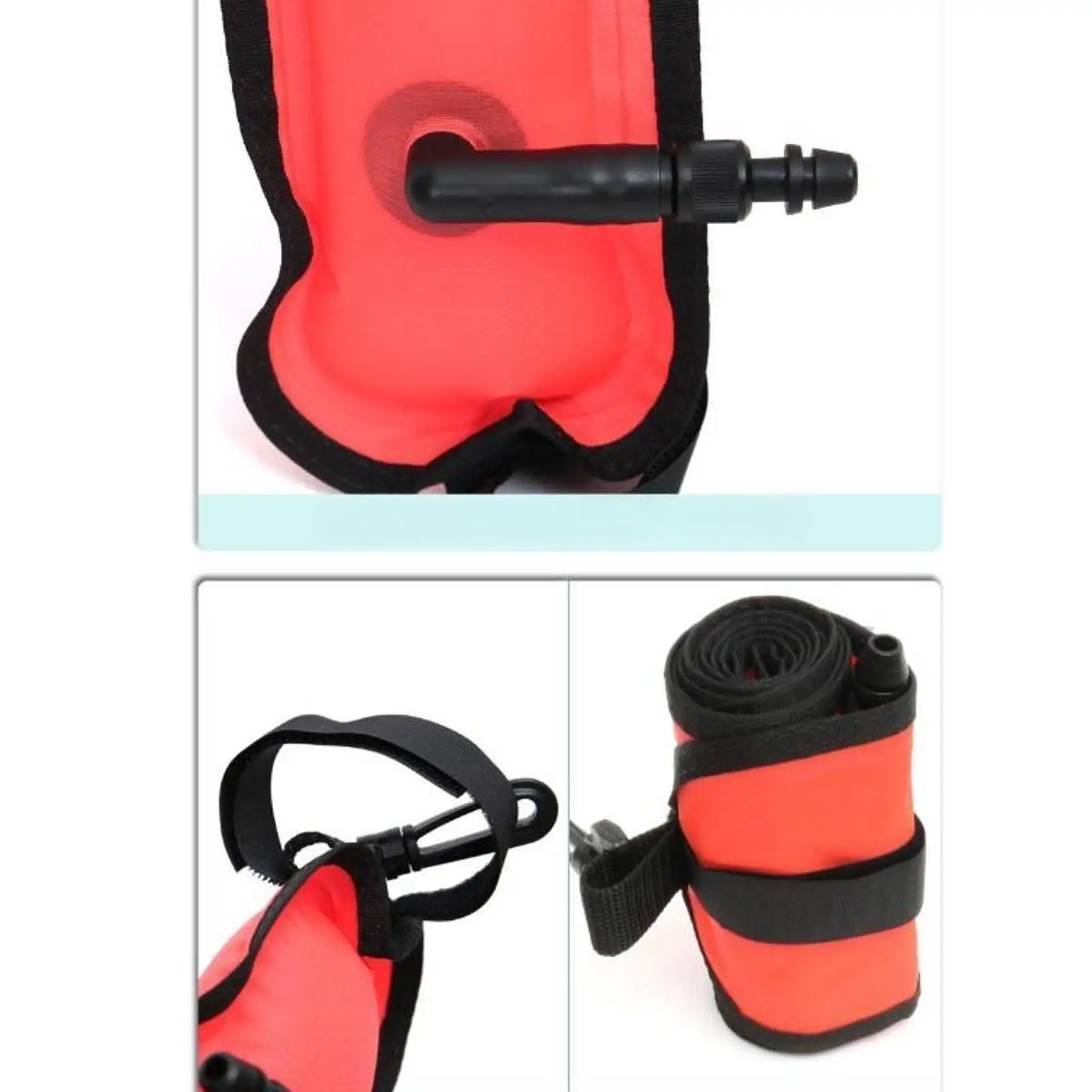 Scuba Diving SMB Inflatable Tube Secure Valve Underwater Marker Buoy High Visibility Gear for Snorkeling Adventures