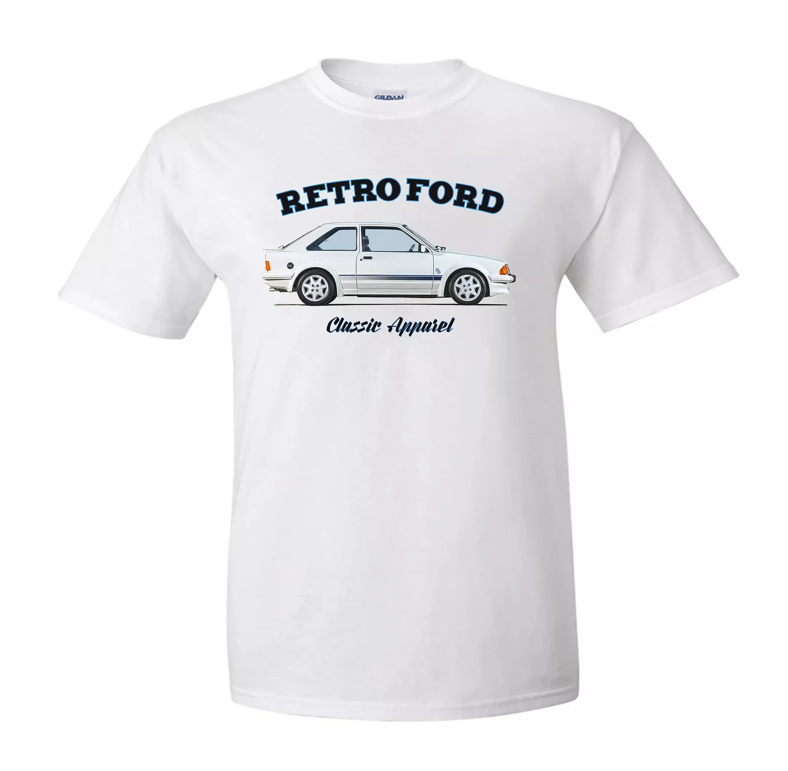 FORD ESCORT RS TURBO SERIES 1 T-shirt. RETRO FORD. CLASSIC CAR. OLD SKOOL.