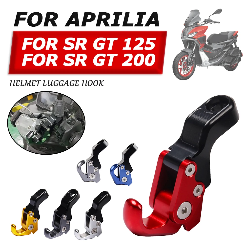 

For Aprilia SRGT200 SR GT 200 125 SR200 GT 2023 Motorcycle Accessories Luggage Bag Hook Claws Hanger Crotchet Grip Helmet Holder