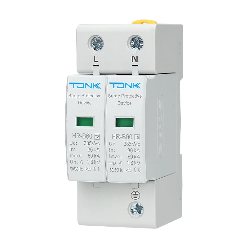2P AC SPD 20KA-40KA 30KA-60KA 275V 385V House Surge Protector protection Protective Low-voltage Arrester Device