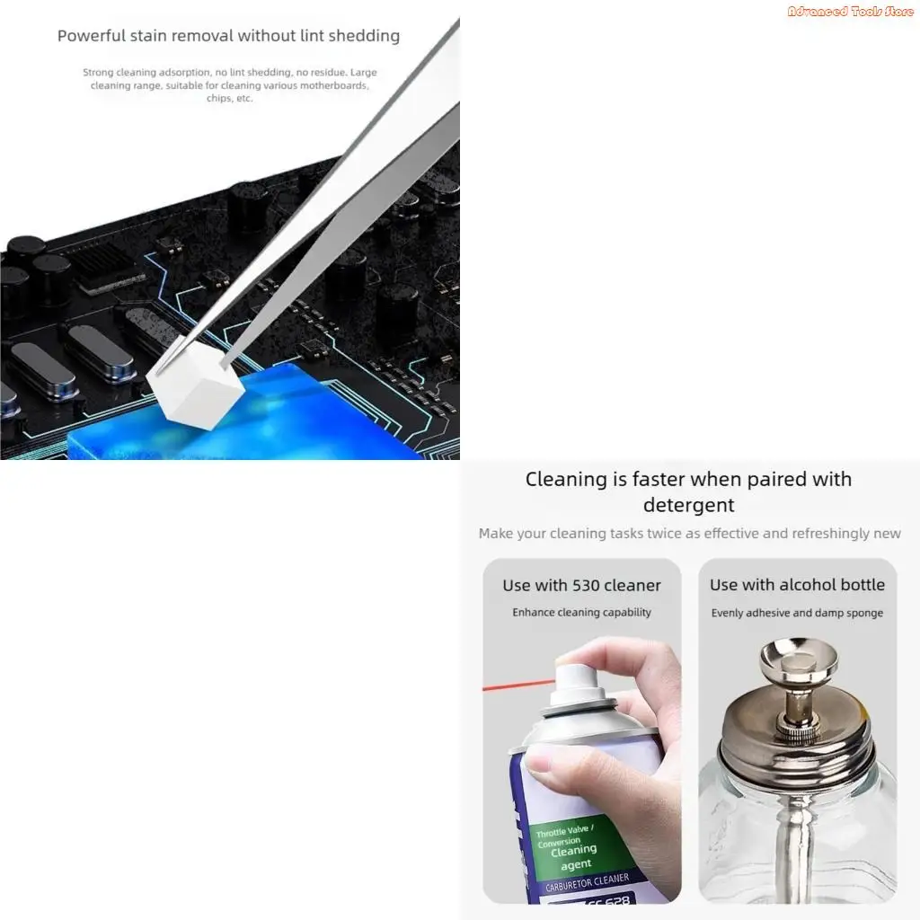 

Набор профессиональных губок для чистки электроники, 500 шт., набор универсальных губок для чувствительных чипов и компонентов