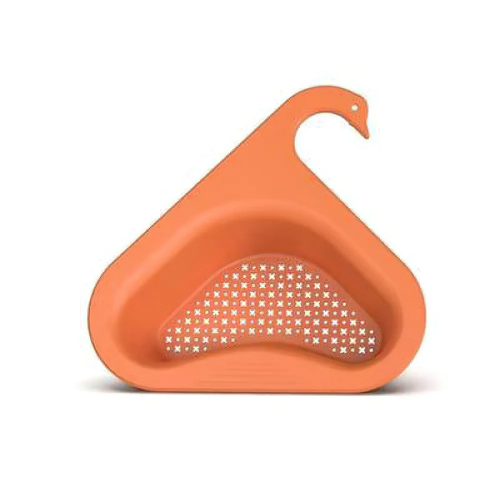 1PCS Triangular Sink Strainer Drain Fruit Vegetable Drainer Basket Suction Cup Sponge Rack Storage Kitchen Tools Sink Filter