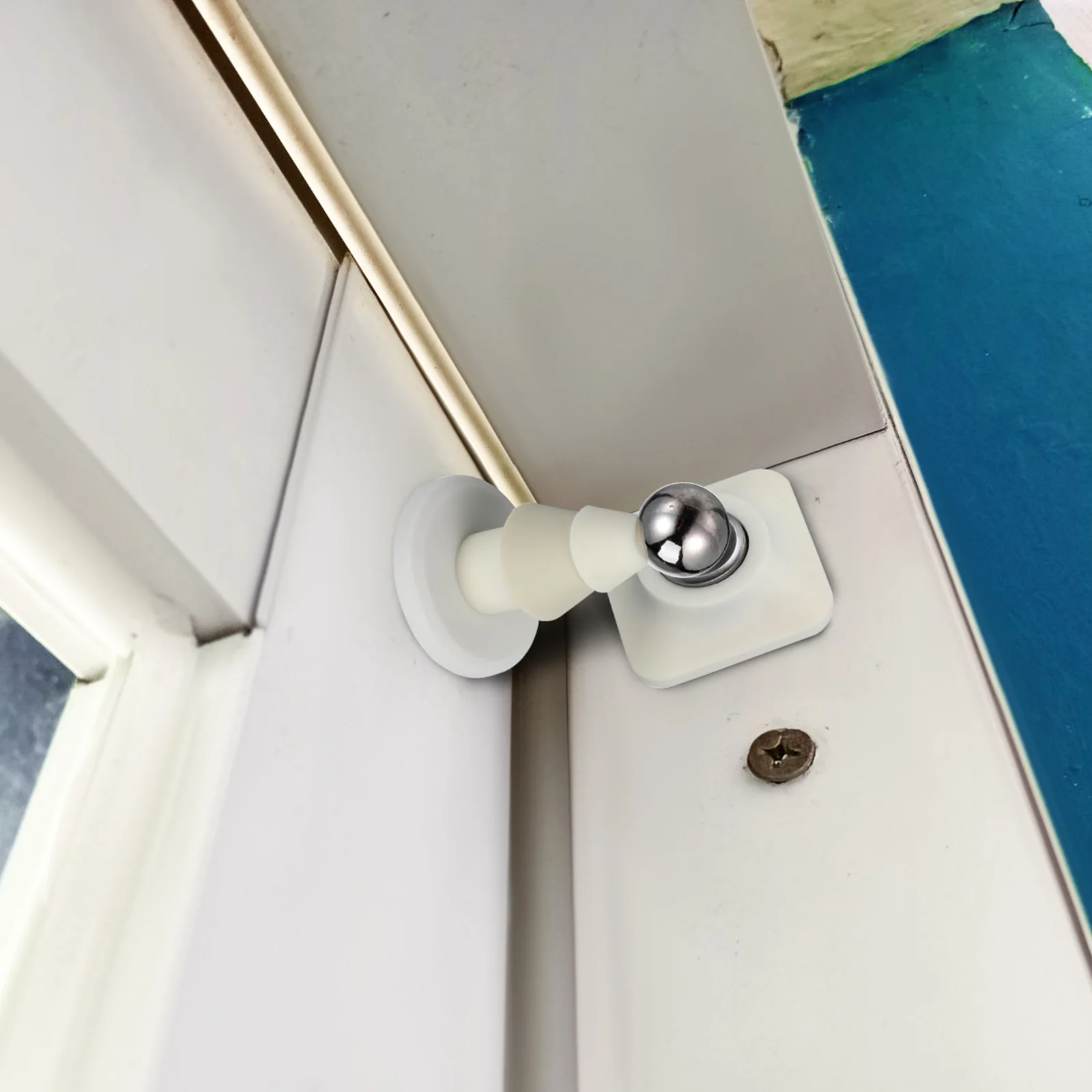 

Strong Magnetic Stopper Self Adhesive Hold Open Catch Floor Mount No Drilling Slam Protection Door Holder For Home Apartment
