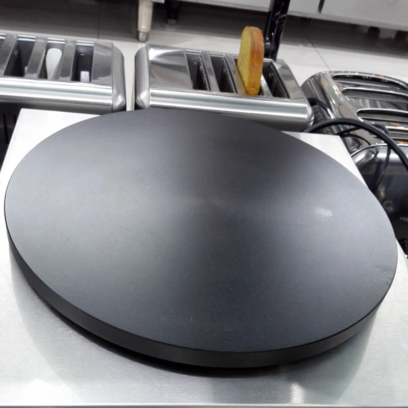 صانع كريب الغاز التجاري لوحة واحدة آلة فطيرة دائرة قطرها 400 مللي متر صانع الخبز الفرنسي فطيرة كريب آلة