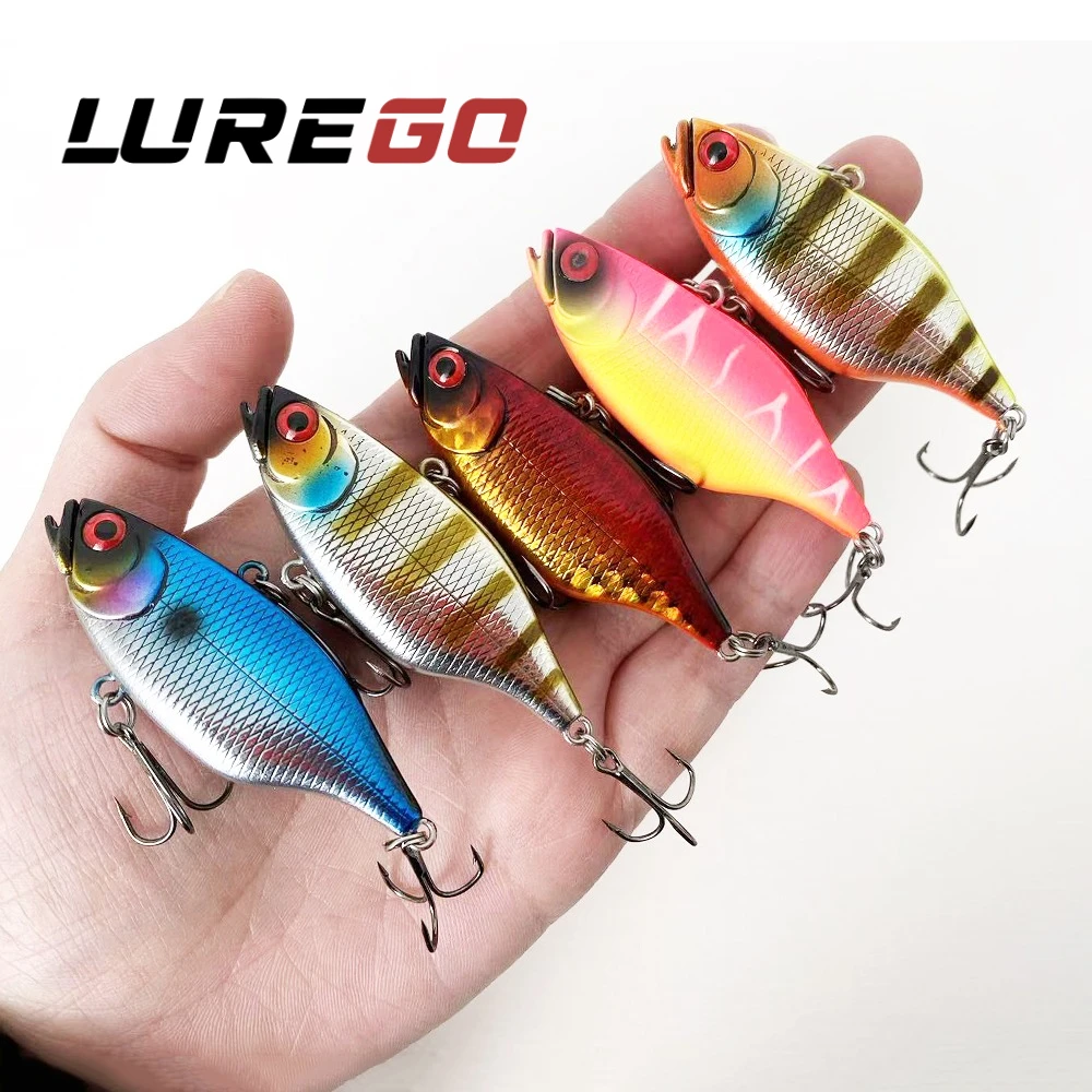 1 Stück sinkender VIB-Köder, 12 g/6 cm ABS-Hartköder mit Hochfrequenzvibration und Rasseln, lippenloser Crankbait für alle Wasserschichten