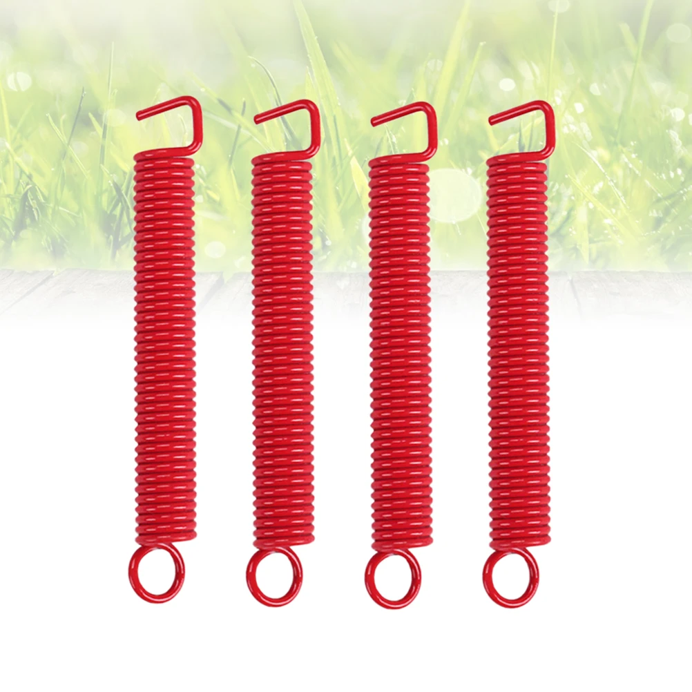 

4 Pcs Tremolo Stabilizer Hook Spring Guitars Pickup Springs Earth Tones Bridge Red