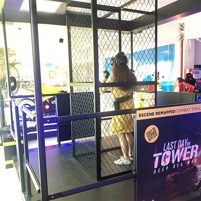 JAMMA 9d VR Simulator Virtual Reality 9d Standing Kat Walk Simulator  With G un Shooting
