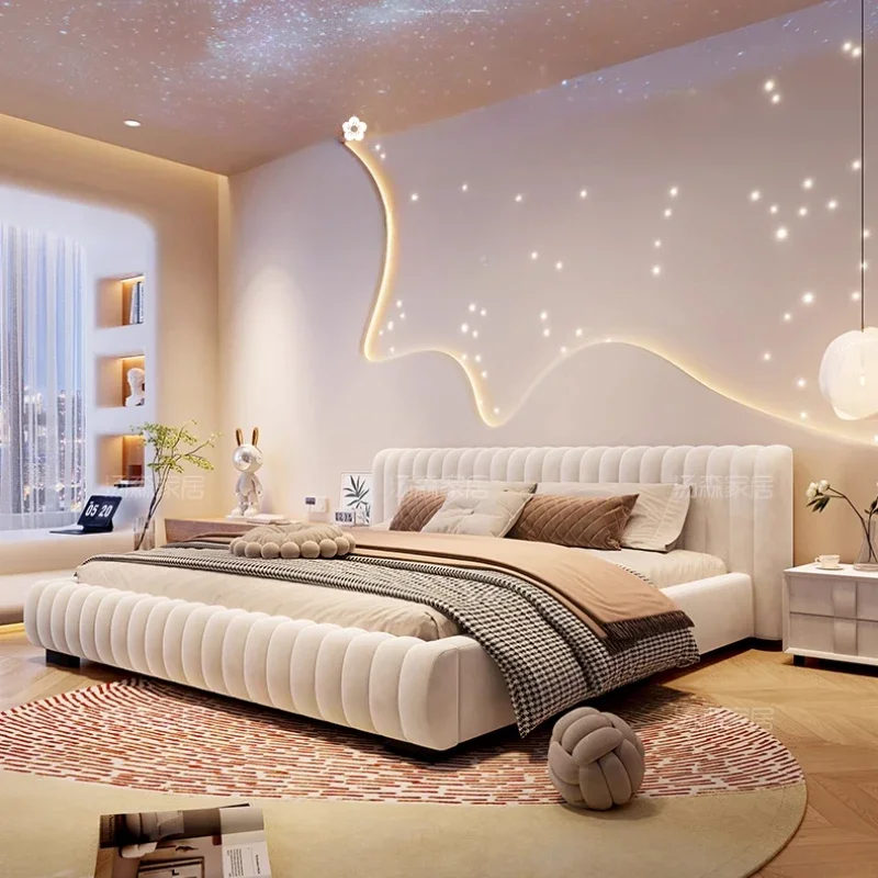 

Princess Luxury Modern Double Bed Mattress Set Design White Girls Double Bed Frames Queen Camas De Dormitorio Bedroom Furniture