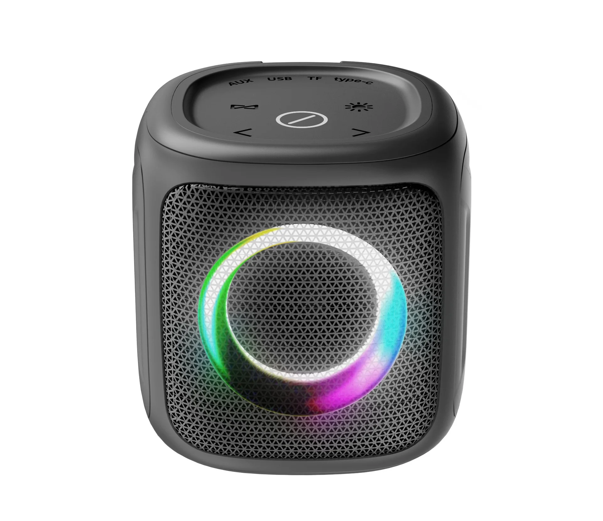 

Creative Mini Wireless for Bluetooth Speaker RGB LED 5W Output Power Card Slot USB TF Battery Foreign Trade