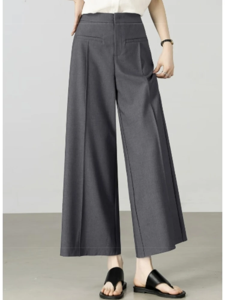 

SENTUBILA Woman Casual Long Trousers New Autumn 2025 Office Wear Elegant High Waist Ankle Zipper Straight Female Pants 152KD2842