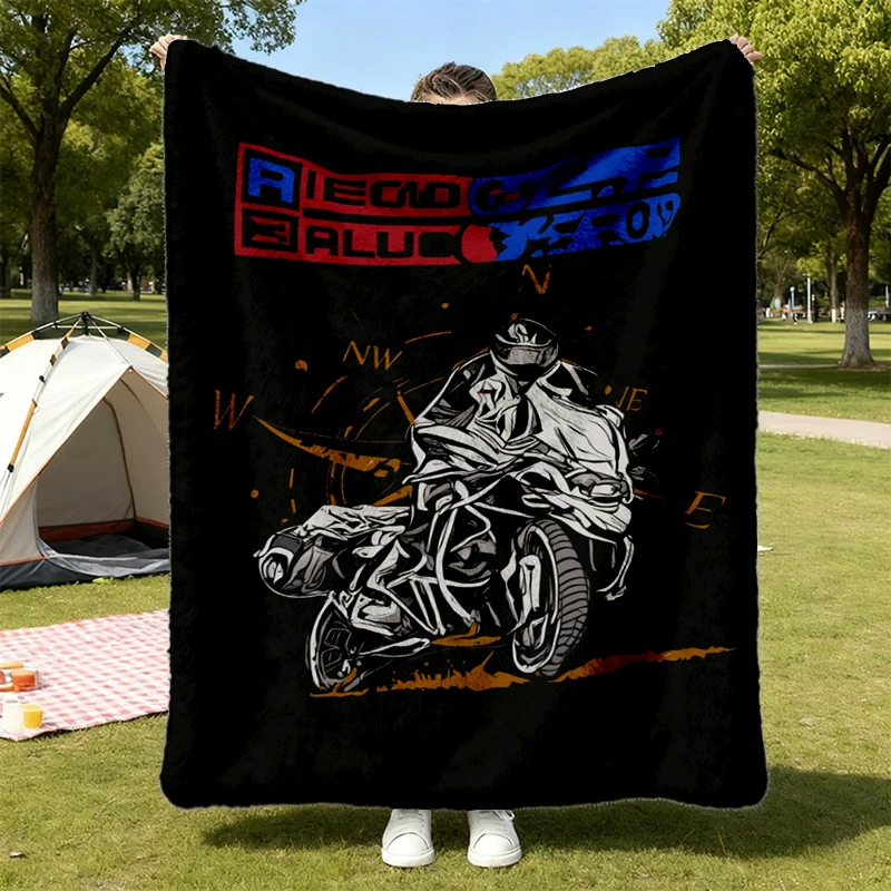 R 1200 Flannel Blanket Desert Off Road Adventure Motorcycle Flannel Throw A Rider Cozy Blanket For Fans World Explorer G