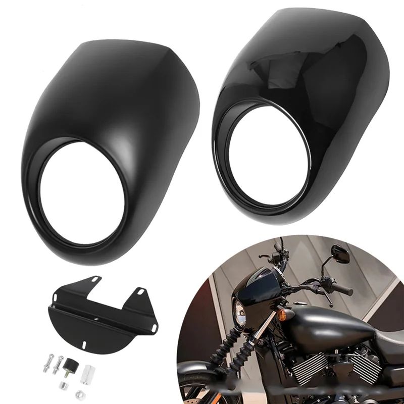 A80X-Headlight Cover Motorcycle Headlight Cover Headlight Cover For XL1200 Bright Black
