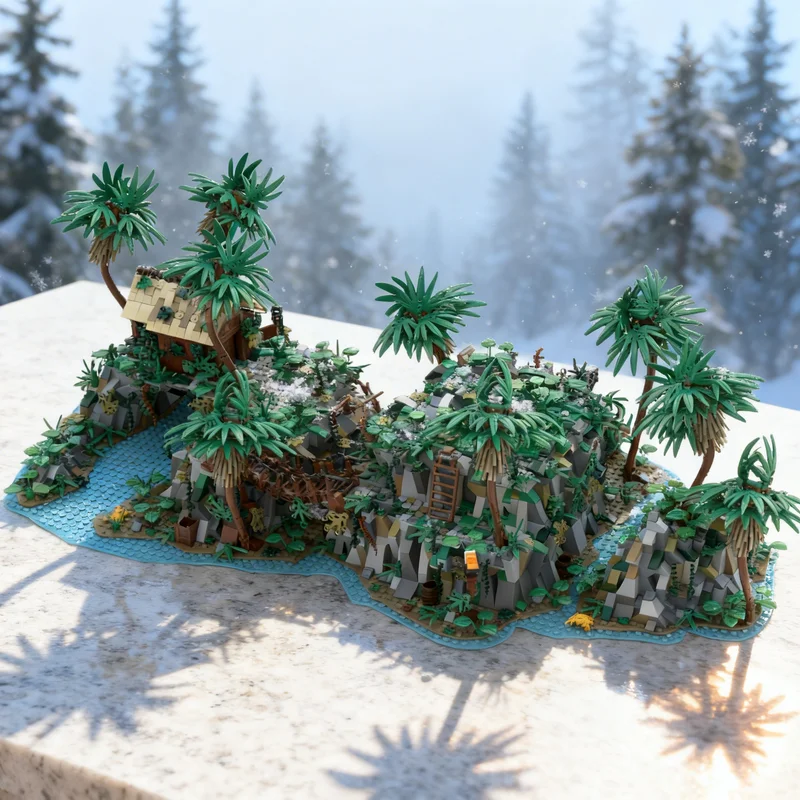 

4008 деталей MOC: Модель «Остров сокровищ Доминики» — Пираты. Конструктор для творчества, подарок, декор для демонстрации. Премиум-качество для взрослых и детей.