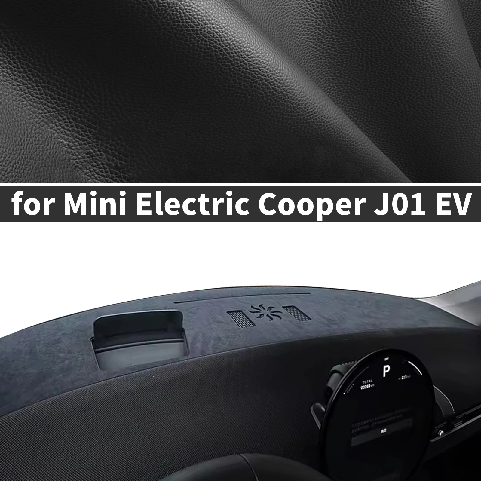 

for Mini Electric Cooper J01 2026-2024 EV E SE Custom fit Dashboard Cover Sun Shade Dash Mat Anti‑Glare Carpet Dash Pad Dashmat