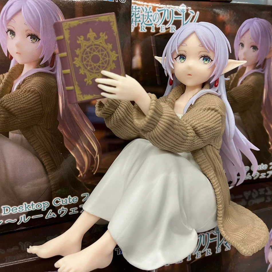 12CM Frieren Beyond Journey's End Frieren Anime Figure Desktop Cute Night-suit Frieren Girl Action Figure Figurine Model Toys