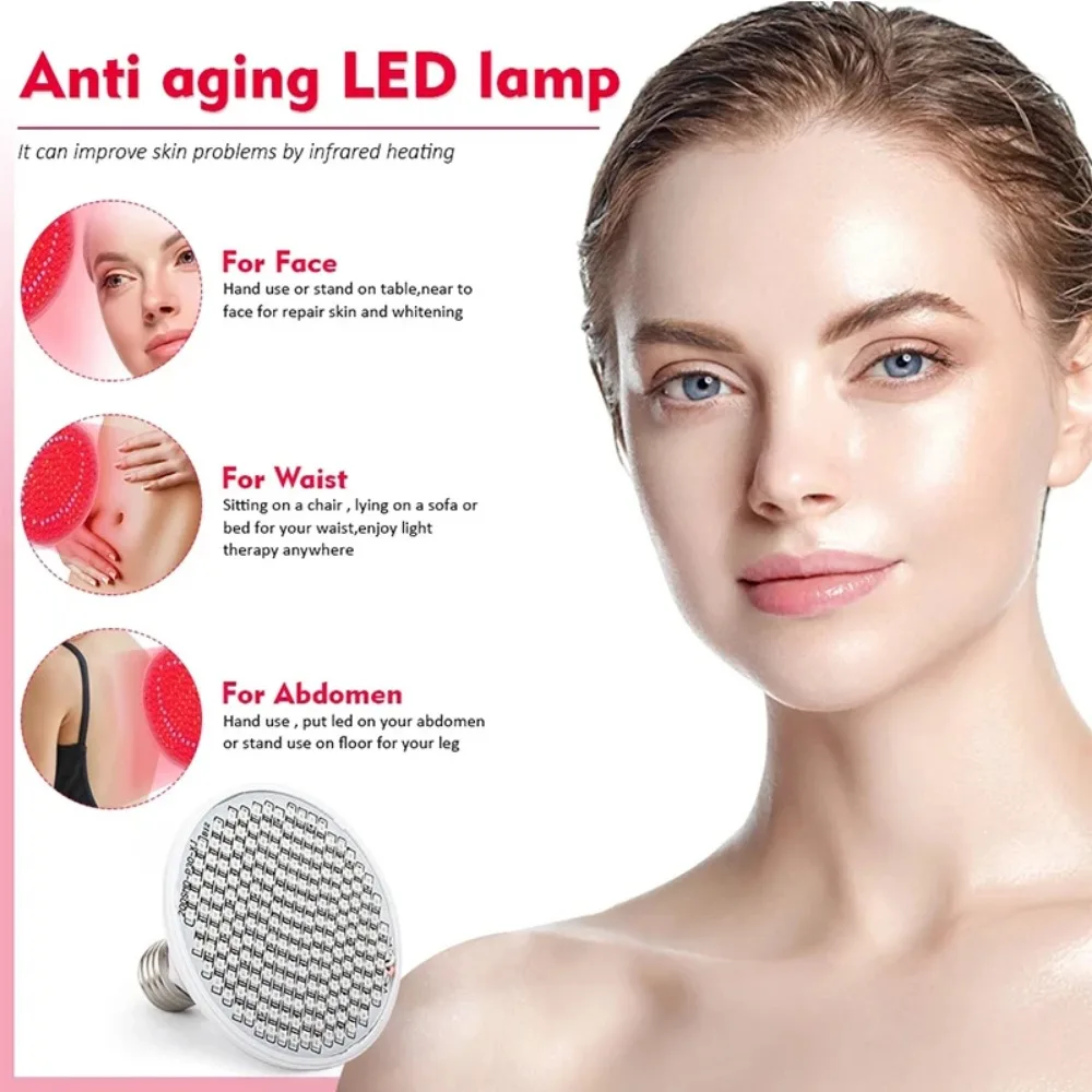 Blaues Rotlichttherapie-Rotlichttherapiegerät für das Gesicht, Anti-Aging, Straffung, Straffung, Faltenentfernung, Durchblutung
