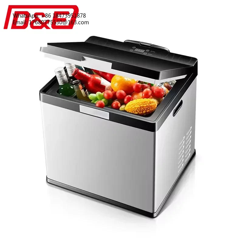 New Arrival 18L Freezer DC 12/24v Parking Refrigerator With Wheel Outdoor Portable Fridge Mobile Fridge For RV Caravan