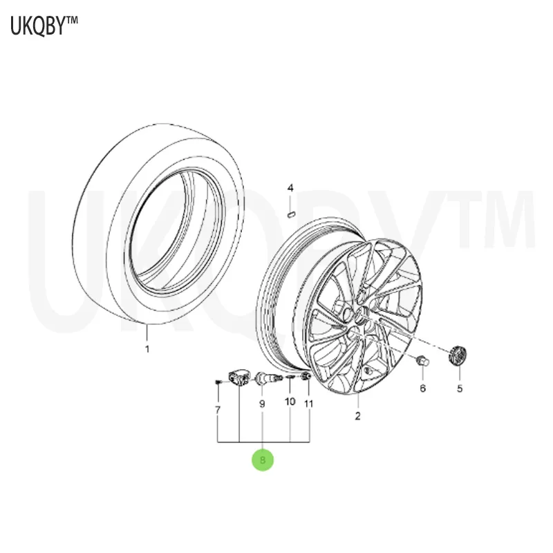 Suitable for Bu ic k Re ga l/13-16 Ve ra no X TS/A TS tire pressure sensing tire pressure sensor 13598772