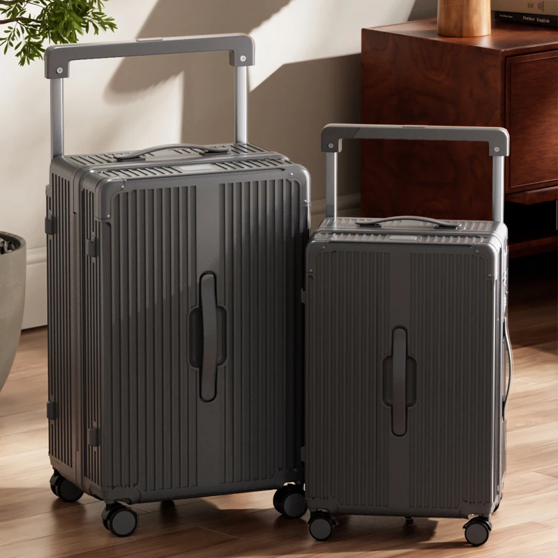 حقيبة أمتعة بعجلات بخمس عجلات سعة كبيرة 2026 جديدة متعددة الوظائف 20 بوصة قفل مجمع حقيبة حمل