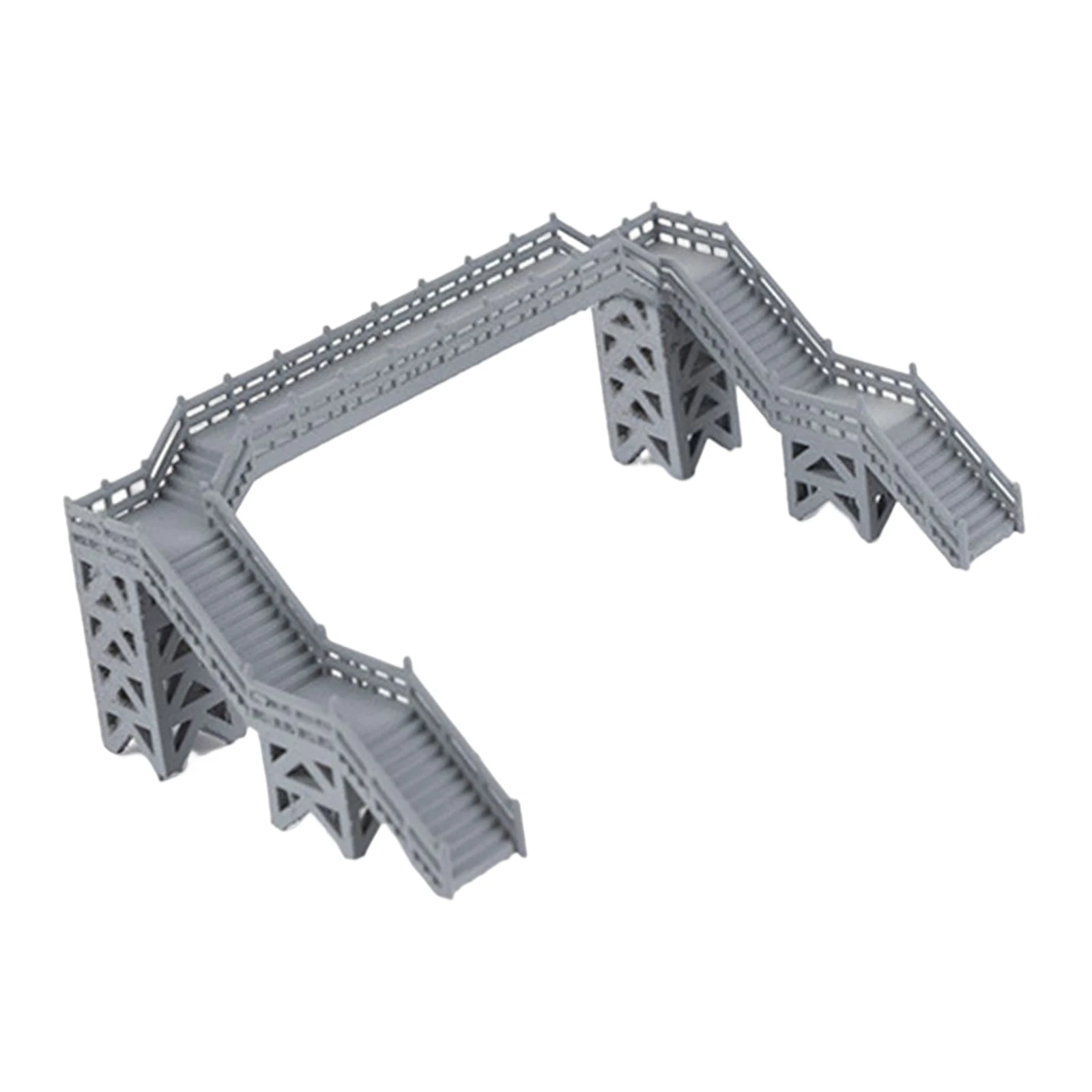 1:87 Scale DIY Train Railway Model Footbridge Model Sand Table Model DIY for Model Train Accessories Layouts