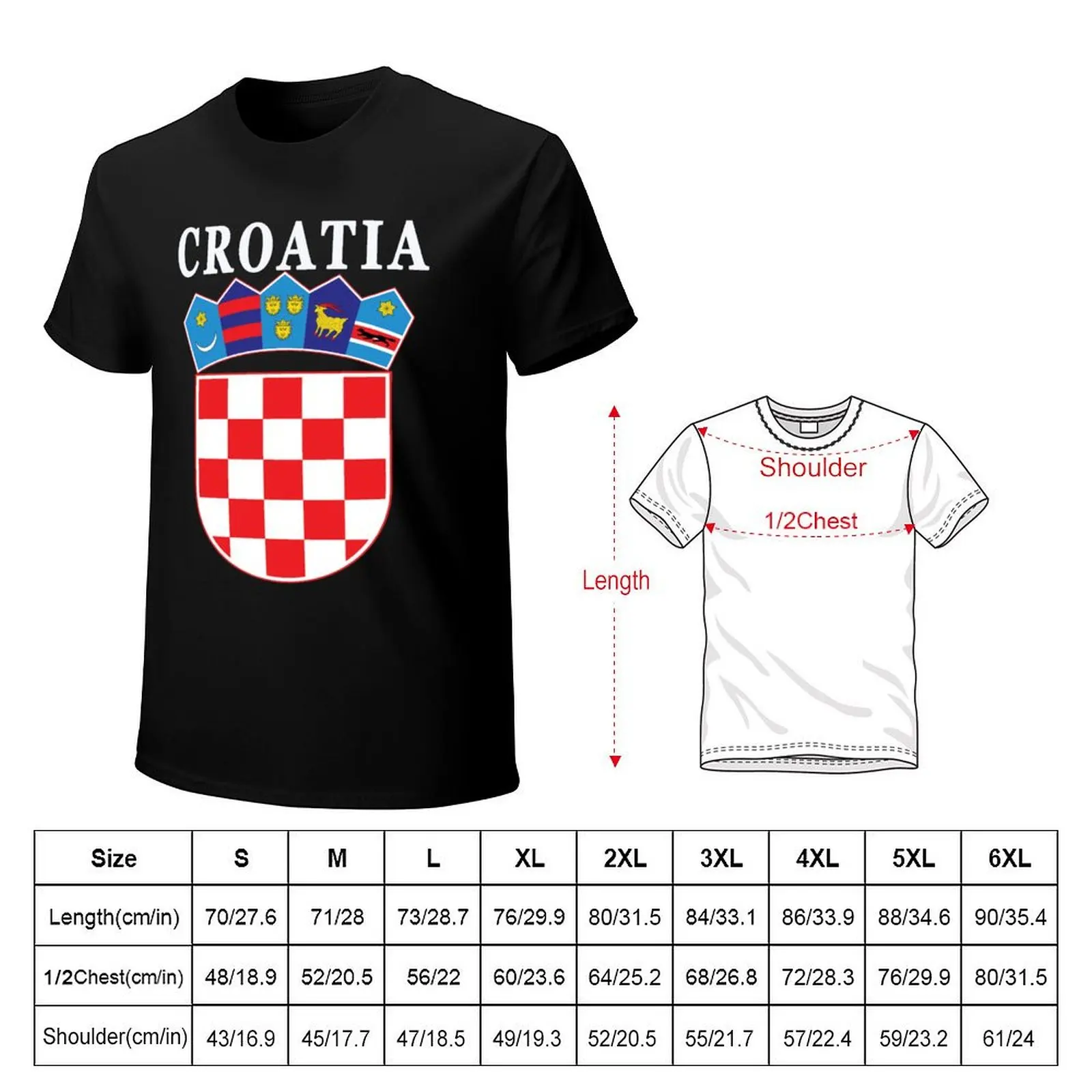 Croatia Deluxe Football Jersey Design T-Shirt Casual Everyday Wear T-Shirt view 2