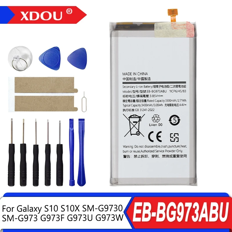 Brand New EB-BG973ABU 3400mAh Battery For Samsung Galaxy S10 S10 X SM-G9730 SM-G973 G973F G973U G973W Mobile Phone