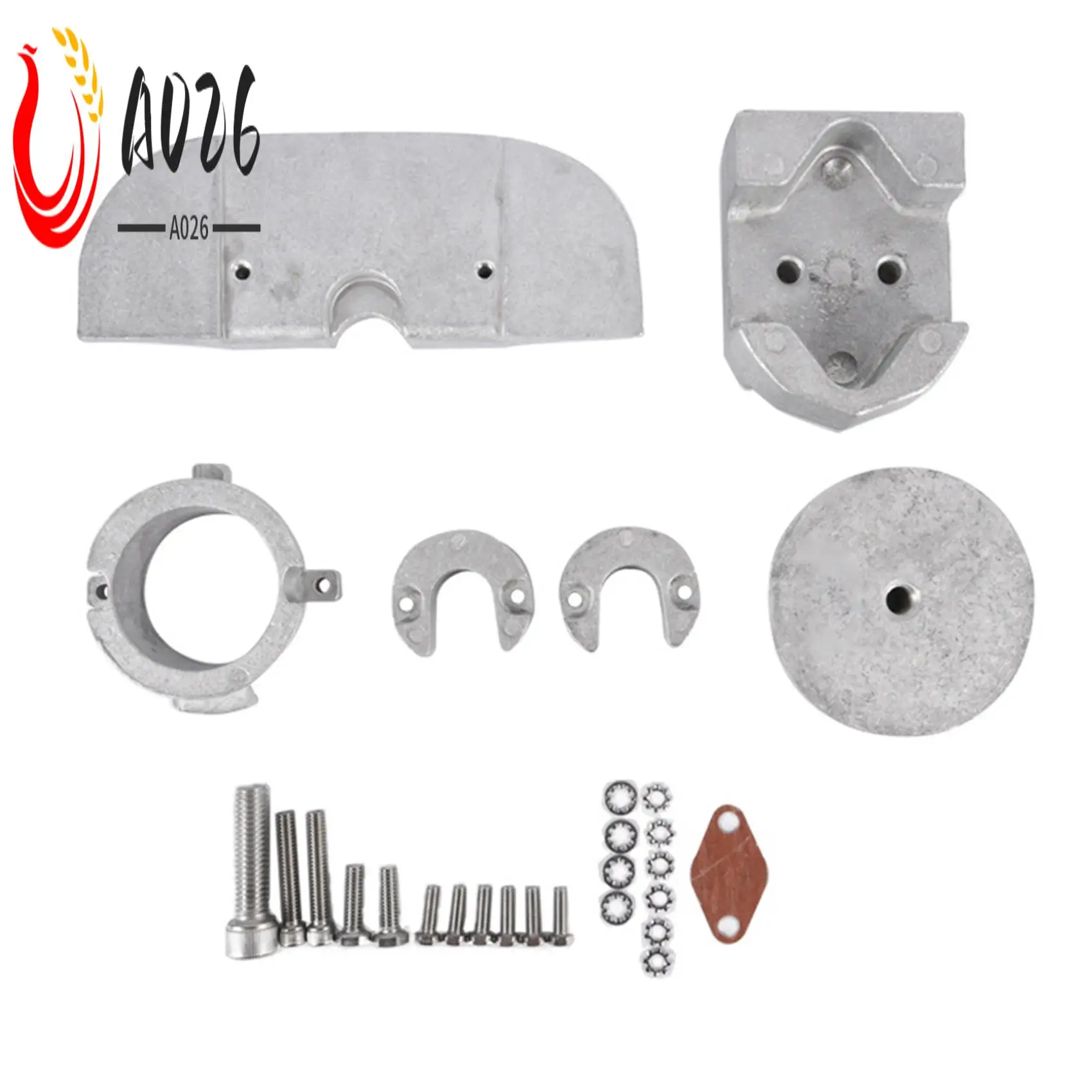 

A026-Outboard Engine Anode Aluminum Alloy Kit For Mercury Alpha One Gen 888756Q03 888756Q01 Outboard Engine Protection Anode