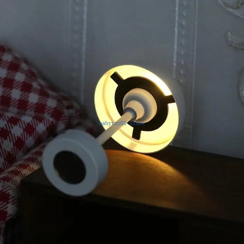 

Y4UD Doll House Table Lamp Model Furniture Model Accessories Teenager Girls for 1:12 Dollhouses Living Room Decorations