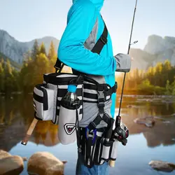 New Multifunctional Fishing Tackle Bags Single Shoulder Crossbody&Leg Bag Waist Pack Fish Lures Gear Utility Storage Fishing Bag