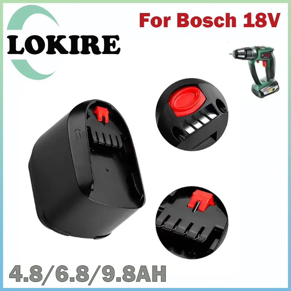 

For Bosch 18V 12.8Ah Li-ion Battery PBA PSB PSR PST Bosch Home & Garden Tools (only for Type C) AL1830CV AL1810CV AL1815CV