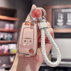 Key Fob Cover Car Key Chain Lanyard for Vauxhall Astra J Insignia A Meriva B Zafira C Mokka Chevrolet Orlando Aveo