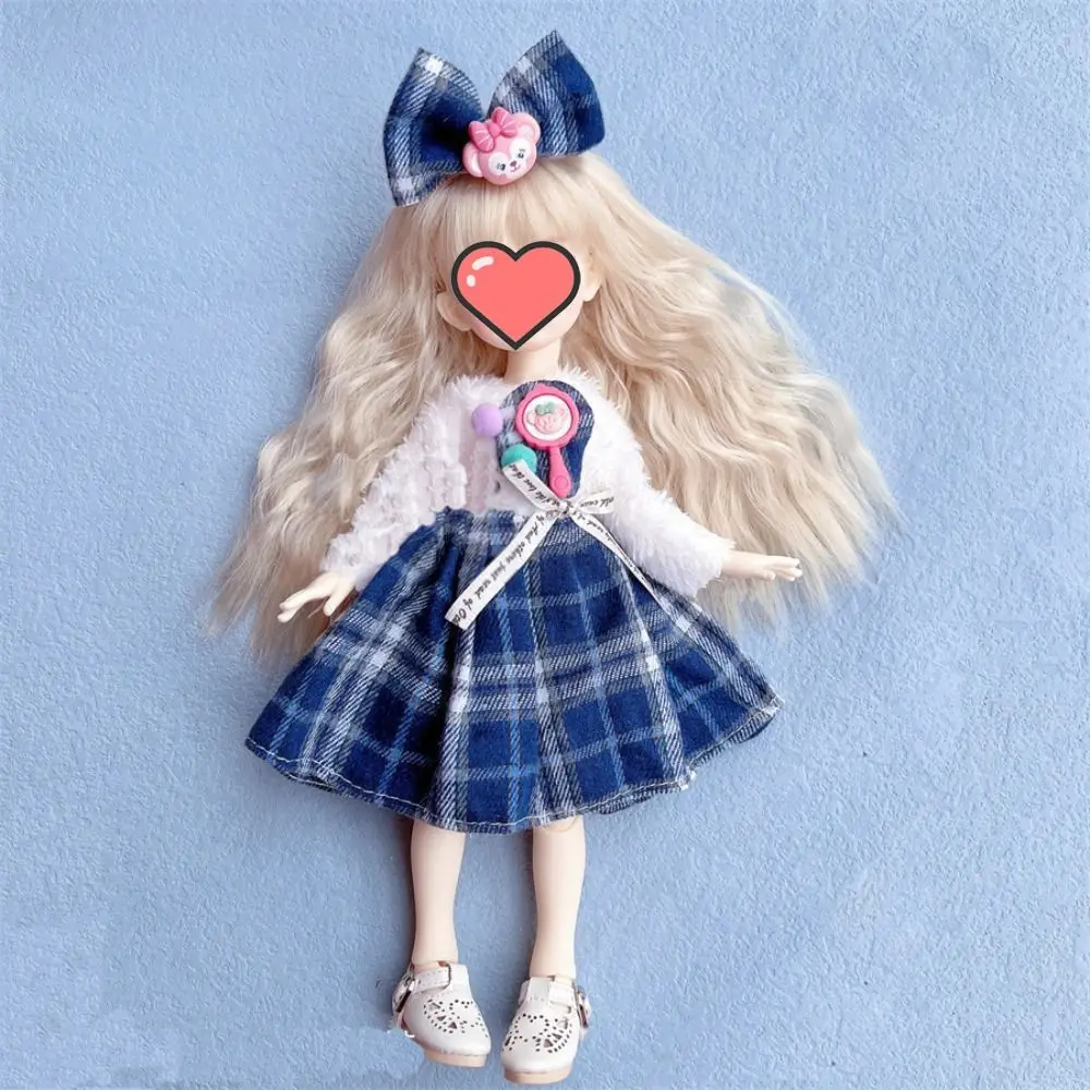 

30cm Doll Dress Jk Uniform Clothes for 30cm Doll Toy Accessories Multiple Color 30cm Dolls Skirt Doll Clothing Casual Suit