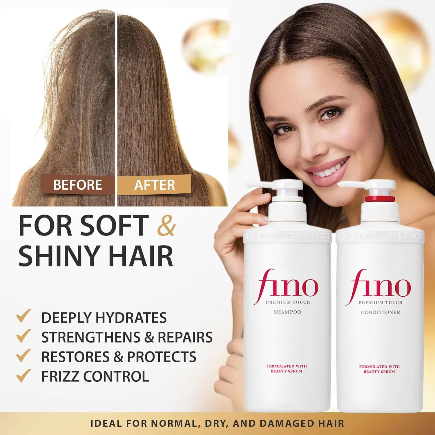 Original Japan FINO Hair Mask Repair Damaged Care Deeply Nourish Improve Frizz High Permeability Shampoo Conditioner Membrane