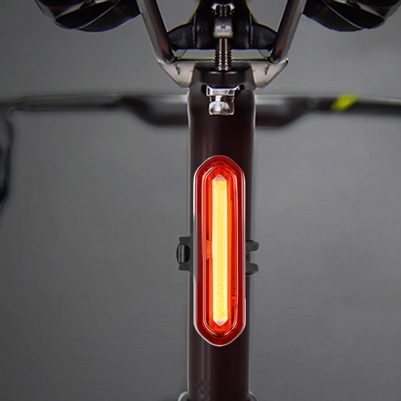 Night Cycling Tail Light Outdoor Highlight USB Charging Single Light Mountain Bike Led Warning Light Tail Bicycle Accessories
