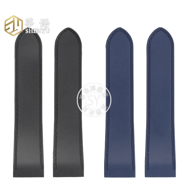 حزام ساعة Shenyu-مطاط للرجال والنساء ، حزام ساعة اليد ، سوار المعصم ، سيليكون مقاوم للماء ، كارتييه ، السيدات ، 25 ، 23