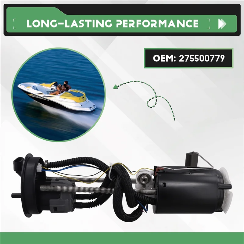 Prominent 275500779 Conjunto de módulo de bomba de combustible eléctrica apto para Bombardier Sea-Doo GTI GTX RXP RXT 2008-2012