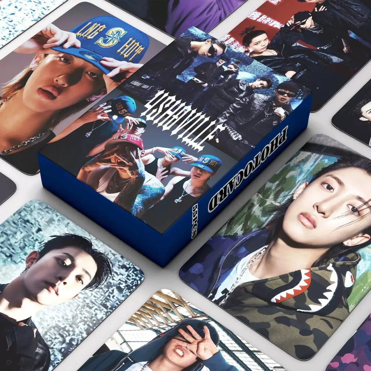 

55/92/124PCS Kpop Hot Boy Group LNGSHOT Album "4SHOVILLE" High Quality Lomo Cards OHYUL LOUIS RYUL WOOJIN Photocards Fans Gifts