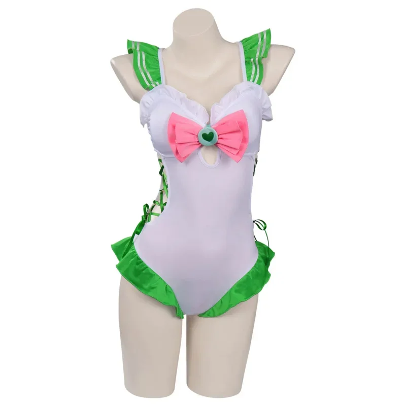 Anime Sailor Cosplay Moon Costume Usagi Tsukino One-piece Swimwear Outfit Women Sexy Bikini Bathing Suit For Halloween Role Play